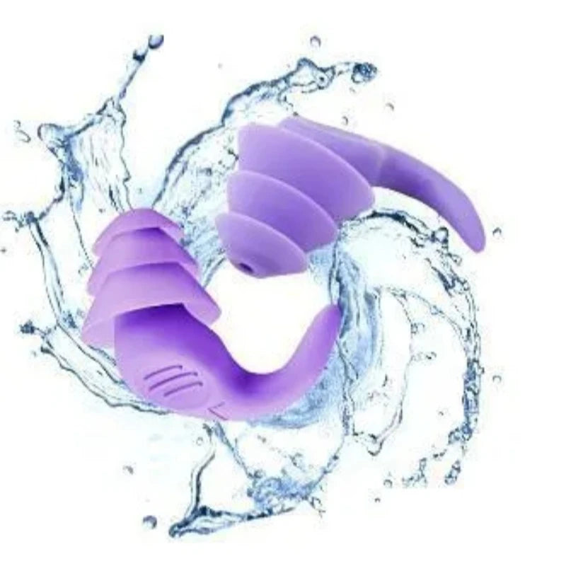 1 Pair Antinoise Earplugs Sound Insulation Ear Protection Earplugs Sleeping Swimming Travel Noise Reduction Waterproof Earplu