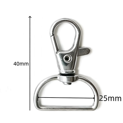 5/20/50/100 PCS Swivel Clasps Lanyard Snap Hooks Key Chain Clip Hook Metal Lobster Claw Clasp for Keychain Hardware Accessori