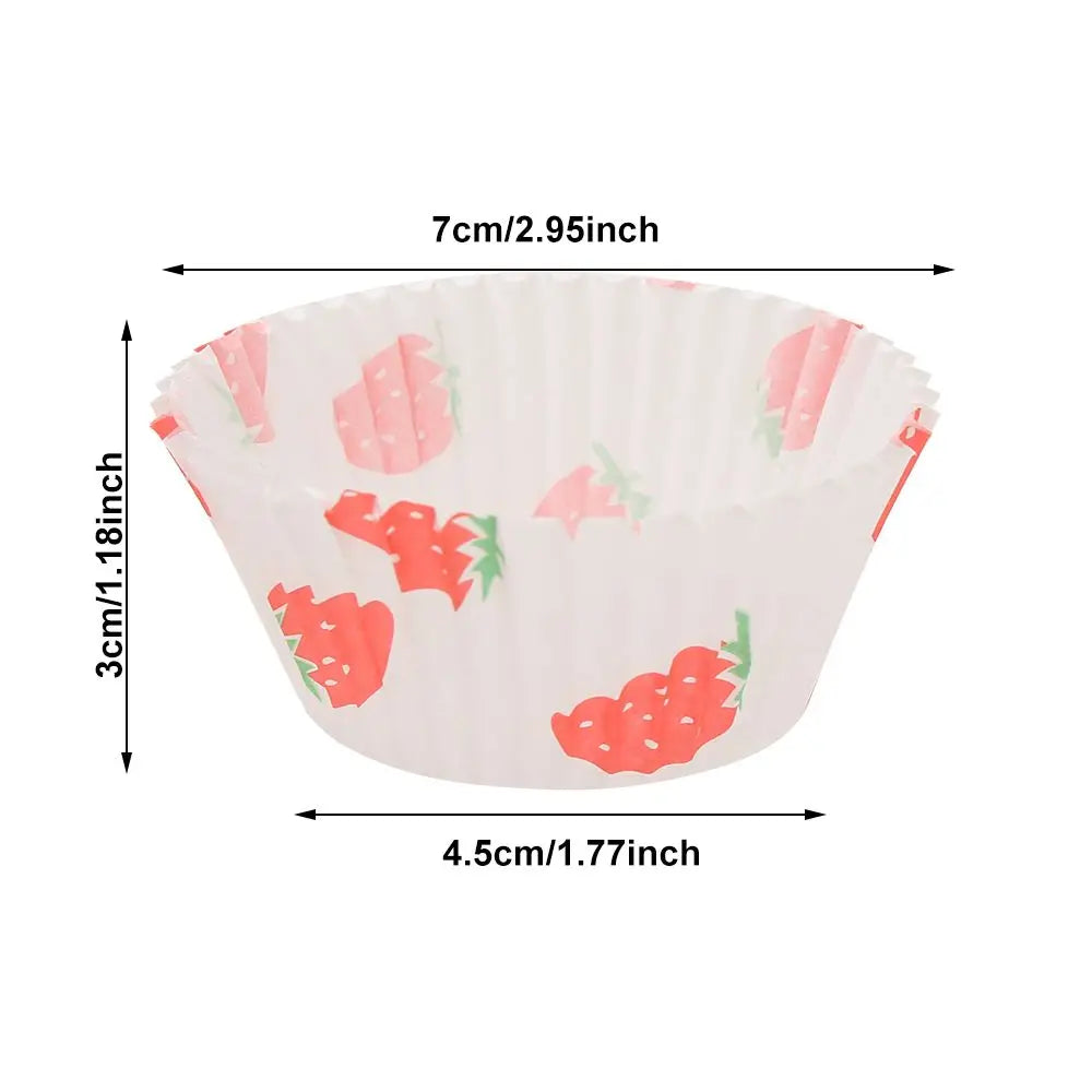 100PCS Cake Cups Paper Cupcake Liner Wrappers Cup Baking Muffin Boxes Cake Liners Cake Decorating Pastry Tools Bakeware Suppl