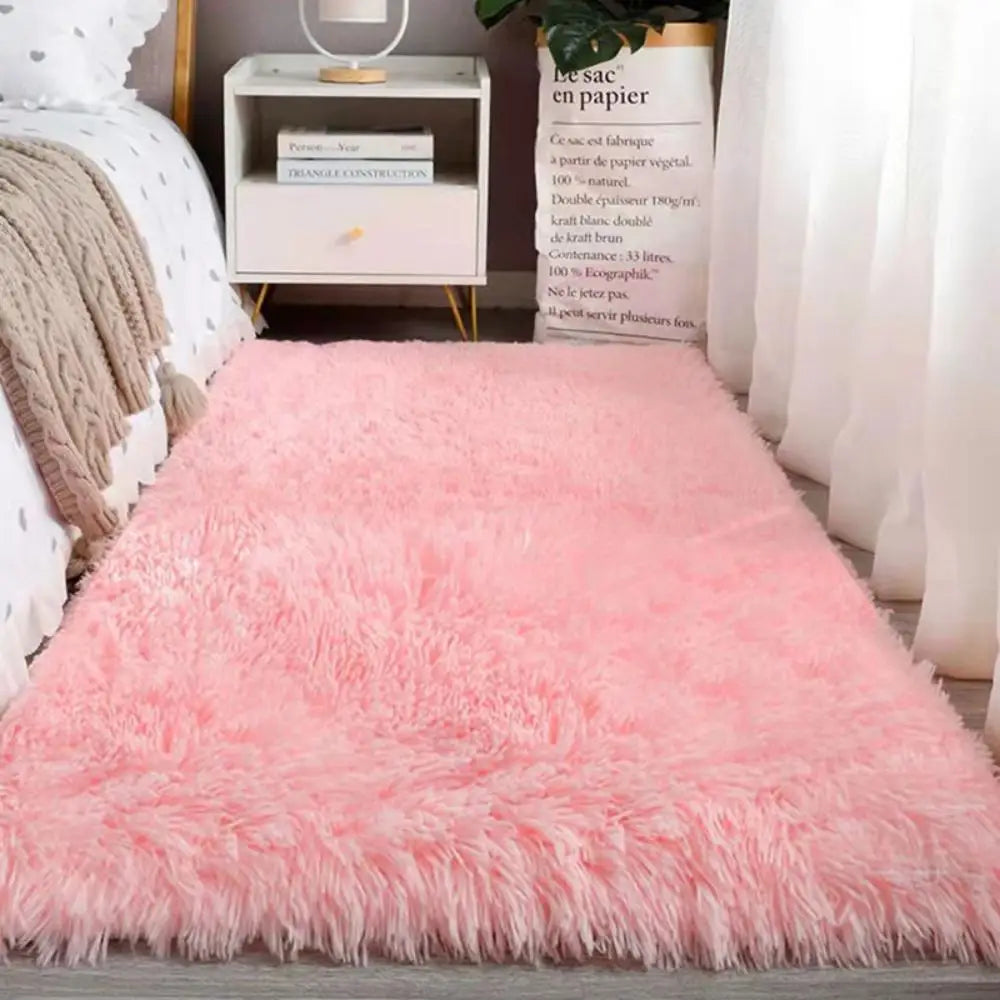 VIKAMA Tie-Dye Plush Carpet Living Room Decoration Soft Fluffy Home Mat Children's Room Baby Crawling Non-Slip Blanket