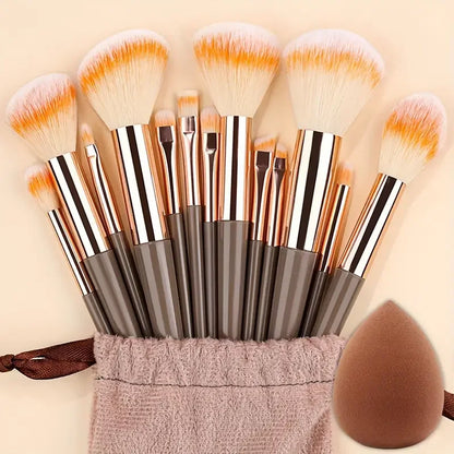 NEW 13PCS Makeup Brush Set Soft Fluffy Eye Shadow Foundation Blush Highlighter Concealer Brush Female Beauty Tool Christmas G