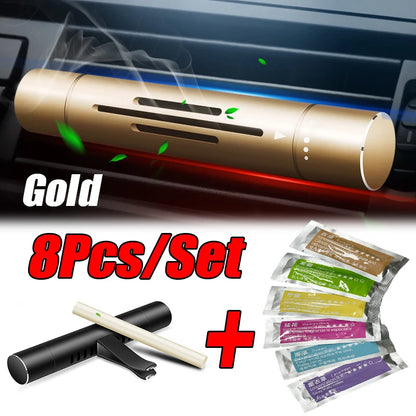 8Pc/Set Car Air Vent Perfume Car Air Freshener Flavoring Smell Aroma Car Perfumes Air Freshener Parfum Auto Interior Accessor