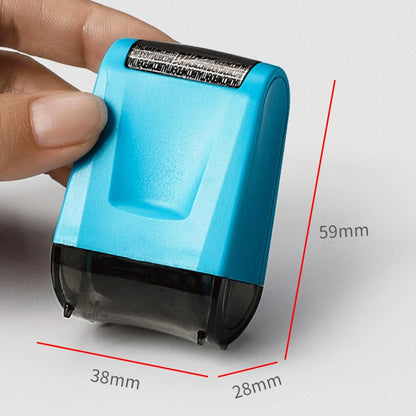 2Pcs Stamp Roller Anti-Theft Protection ID Seal Smear Privacy Confidential Data Guard Information Data Identity Address Block