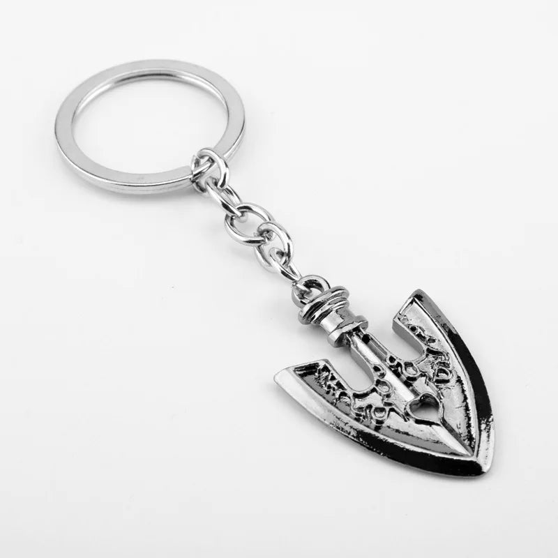 Anime JOJOS BIZARRE ADVENTURE Kujo Jotaro Arrow Metal Golden Choker Charm Gifts Keychain