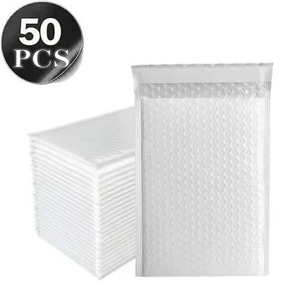 50Pcs Bubble Mailers Bubble Padded Mailing Envelopes Mailer Poly for Packaging Self Seal Shipping Bags Black Bubble Padding -