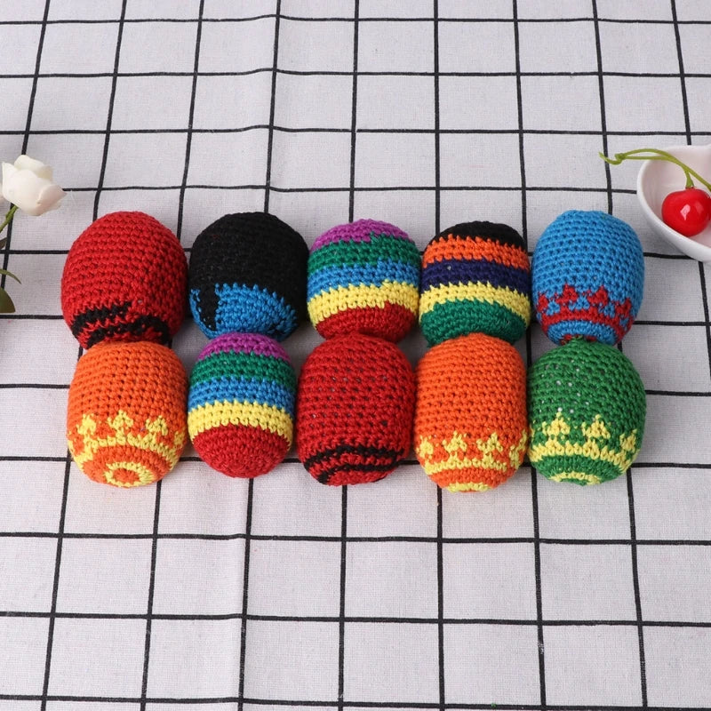 Handmade Sacks Footbag Toy Balls Juggling Ball For Kid Outdoor Toy Soft Ball For Kids Group Playing Activities