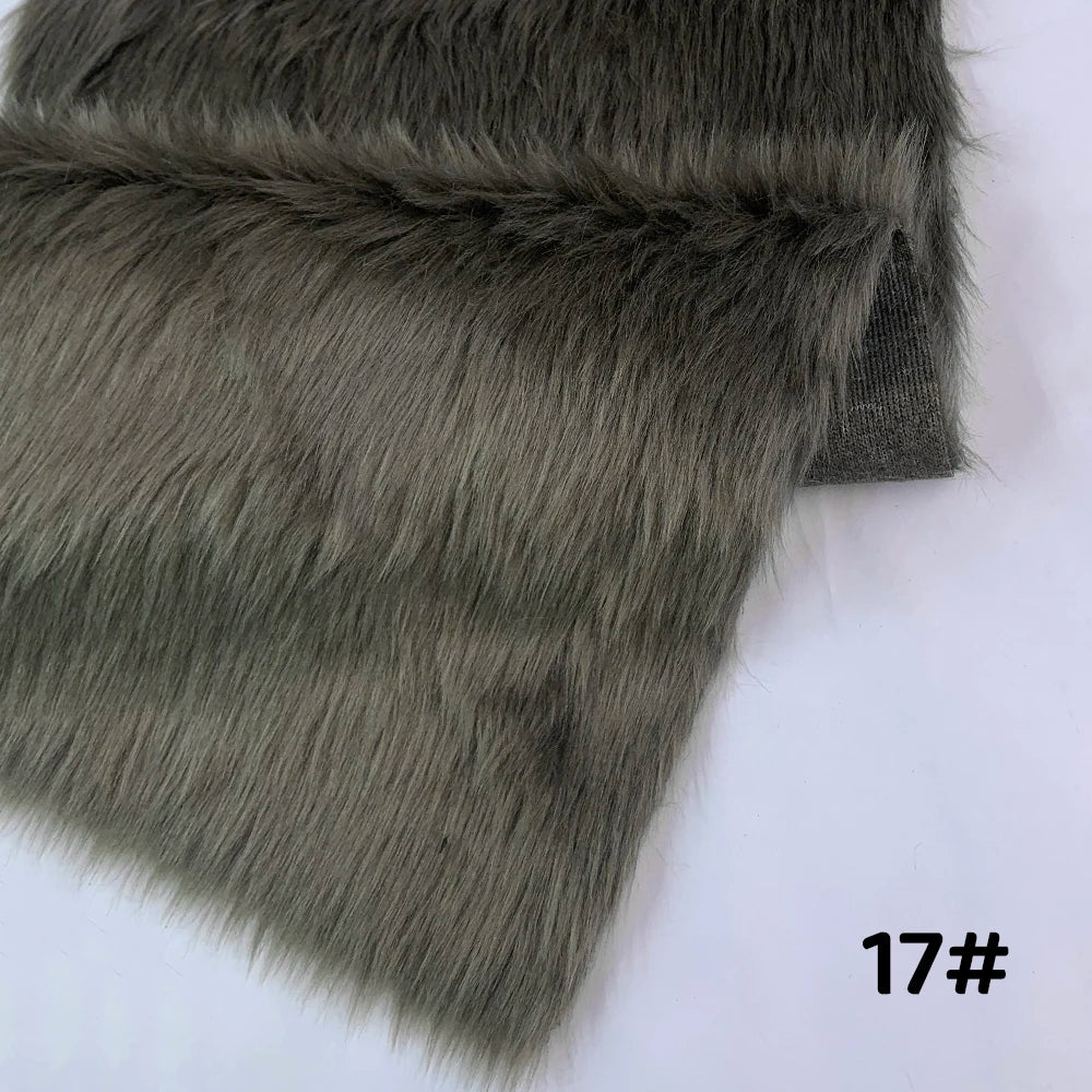 Fur Imitate Fabric 30x50cm Polyester Fiber Medium Thickness Woven Technics 2.5cm Long Fur Fabric Cosplay Fursuit Fur Material