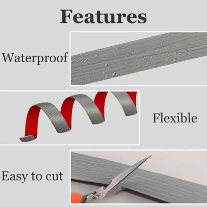 1pc 1m/3m Self-adhesive Floor Cover Strips Carpet Edge Trim Strip Floor Transition Door Threshold Gaps Door Bottom Sealing St