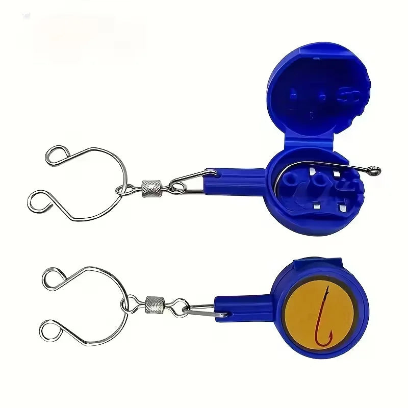2pcs Fishing Gadgets: Knotting Tool, Outdoor Fishing Supplies Tools For Multifunctional Fishing - Blue