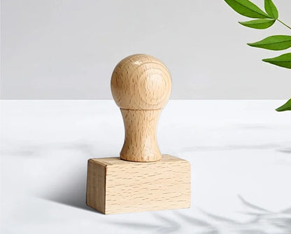 Custom Wooden Stamp Seal Personalized Logo Wedding Party Packaging Stamp Company Address&Name Self Inking Rubber Stamp Artwor