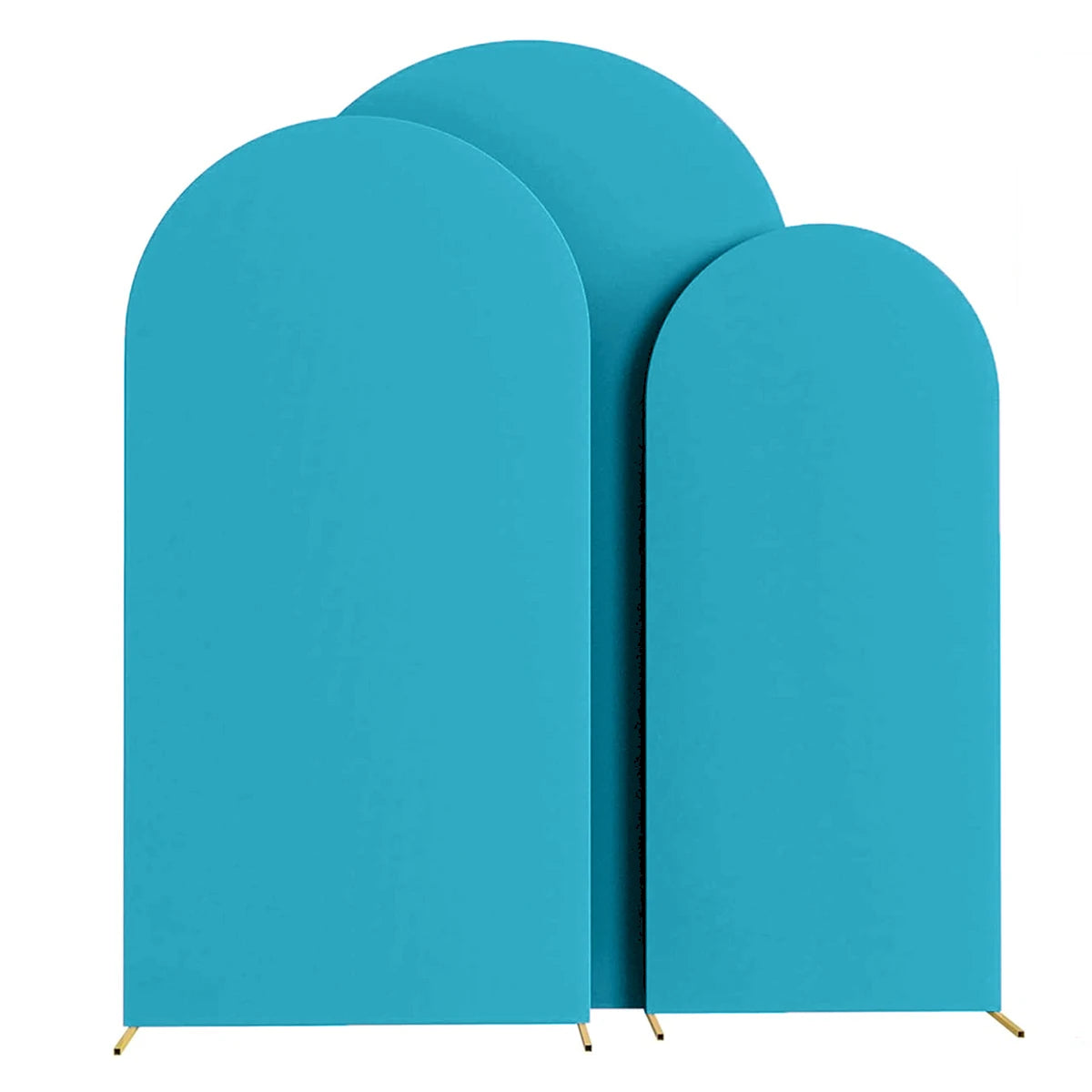 Wedding Arch Cover Arch Backdrop Cover Spandex Fitted Arch Cover for Wedding Birthday Festival Party （Without Shelf） - Sky Bl