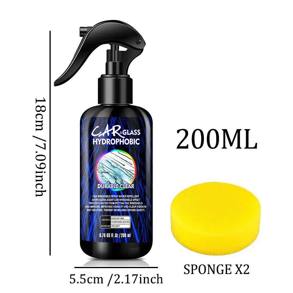 Water Repellent Spray Anti Rain Coating For Cars Glass Hydrophobic Anti-rain Car Liquid Windshield Mirror Mask Auto Polish Ki