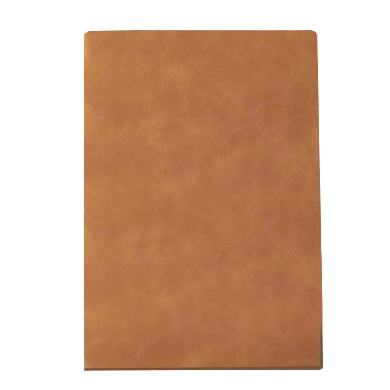 A5 A6 Sheepin Notebook Leather Office Journal Diary Notepad Stationery Student Class Lined NoteBook 160 Pages/240 Pages - yel