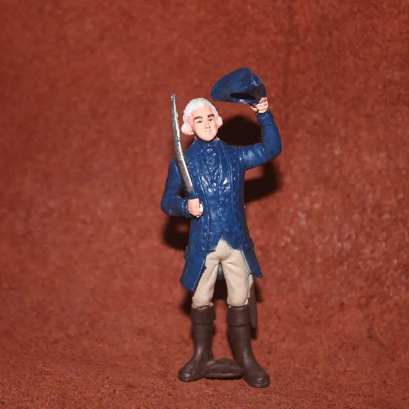 Medieval Figure Musketeer Miniatures Ornaments Simulation Army Flagman Piper Soldier Action Figure Figurine Model Children To