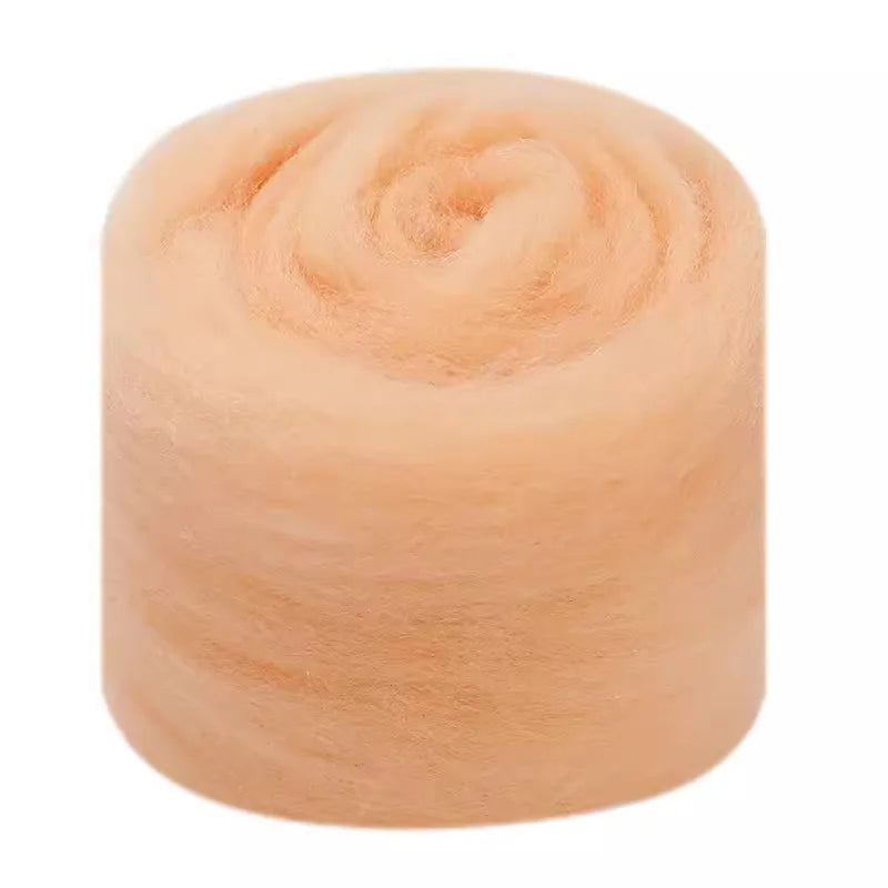 Needle Felting Wool Fibre Wool Roving for DIY Craft Materials, Needle Felt Roving Fabric Felt Craft Toys Handmade Felting Cra