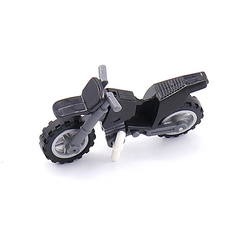 Military Weapon Motorcycle Many Colors Toys For Children Accessories War II Transportation Facility Militaries Compatible Blo