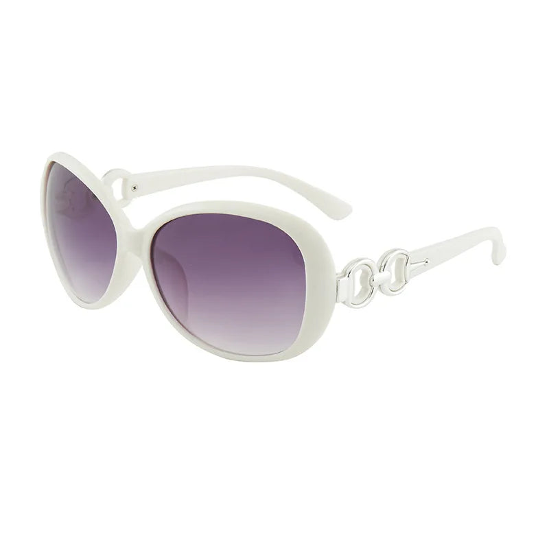 Classic Square UV400 Sunglasses Female Brand Designer Retro Aviation Ladies Sun Glasses Oculos Anti-Glare Sunglasse - White