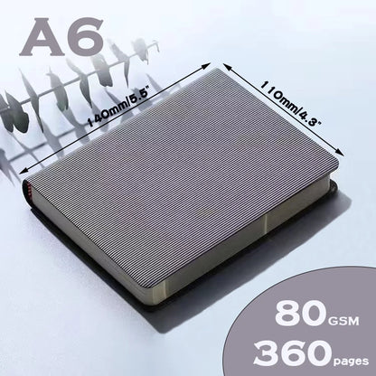 Notebooks A6 360P Lined/Blank Page Diary Planner Journal Notepad Stationery For Office School Supplies Bullet Sketch Agenda 2