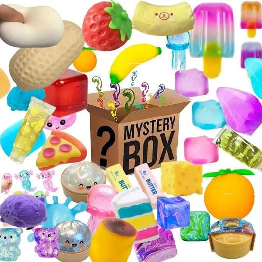 100 random 1 piece surprise blind box, pinching and playing toys, mysterious and fun decompression blind box