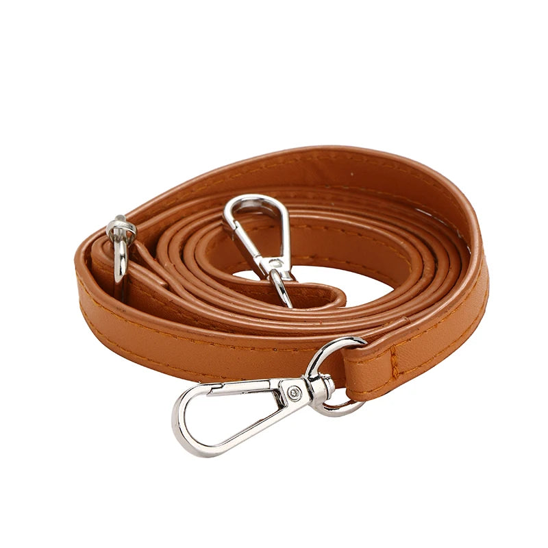 125CM Long PU Leather Bag Strap Accessories for handbags 1.2CM Wide Shoulder Bag Strap For crossbody Replacement Strap For Ba