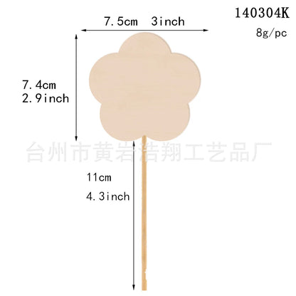10PCS Fairy Wands Craft Kit Unfinished Wooden Princess Wands DIY Fun Party Supplies for Birthday Parties Gift Craft Activity 