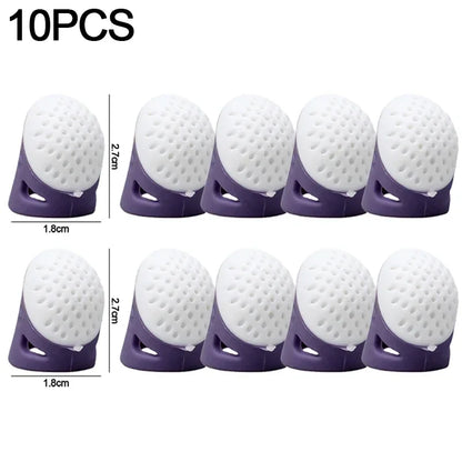 Silicone Thimbles Finger Tips Protector Anti-Slip Finger Covers Hand Cross-stitch Sewing DIY Tools Household Sewing Accessori