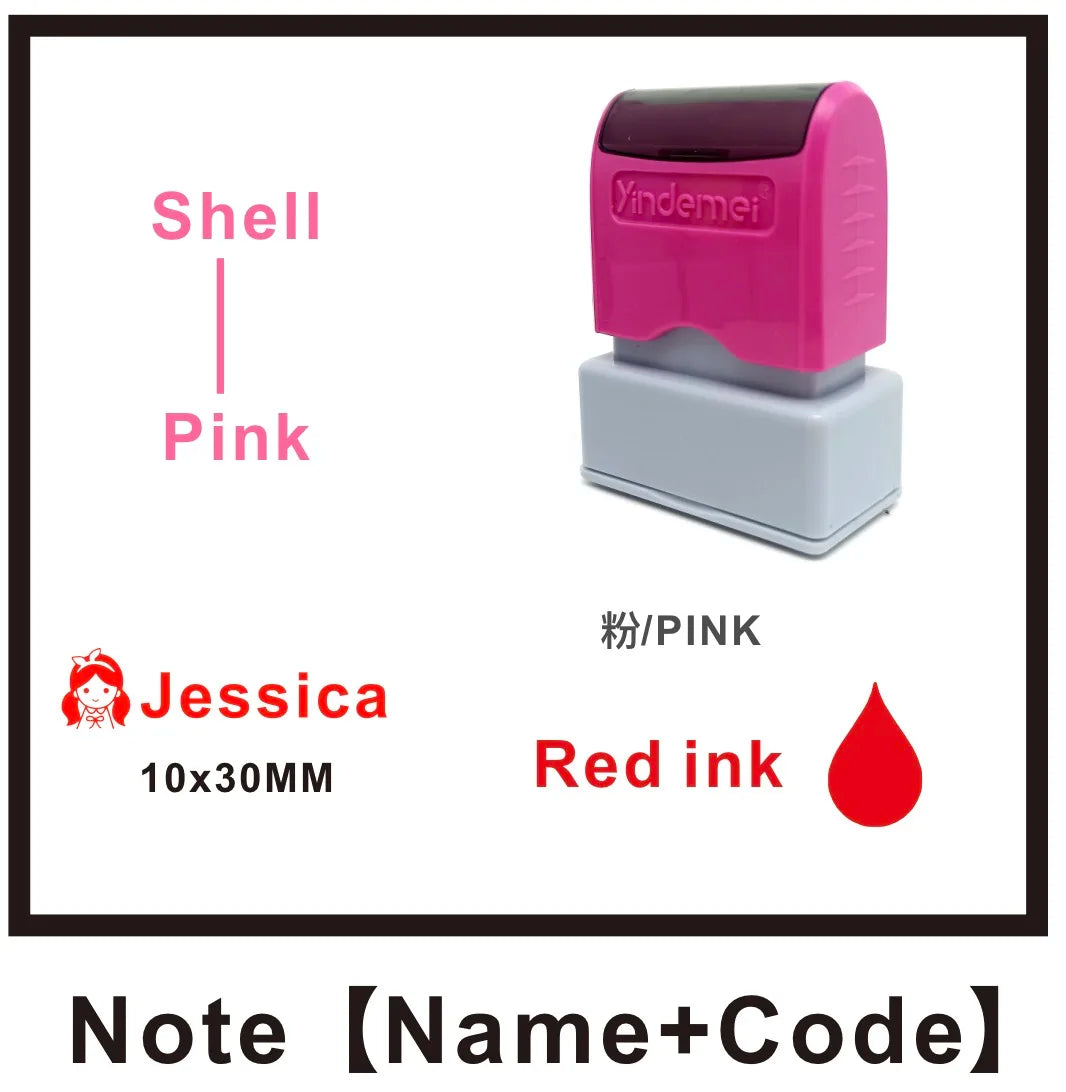 Custom Teacher Name Ink Stamp Signature Calligraphy Selfing-Inking Personalized Letter Stamp For School Student