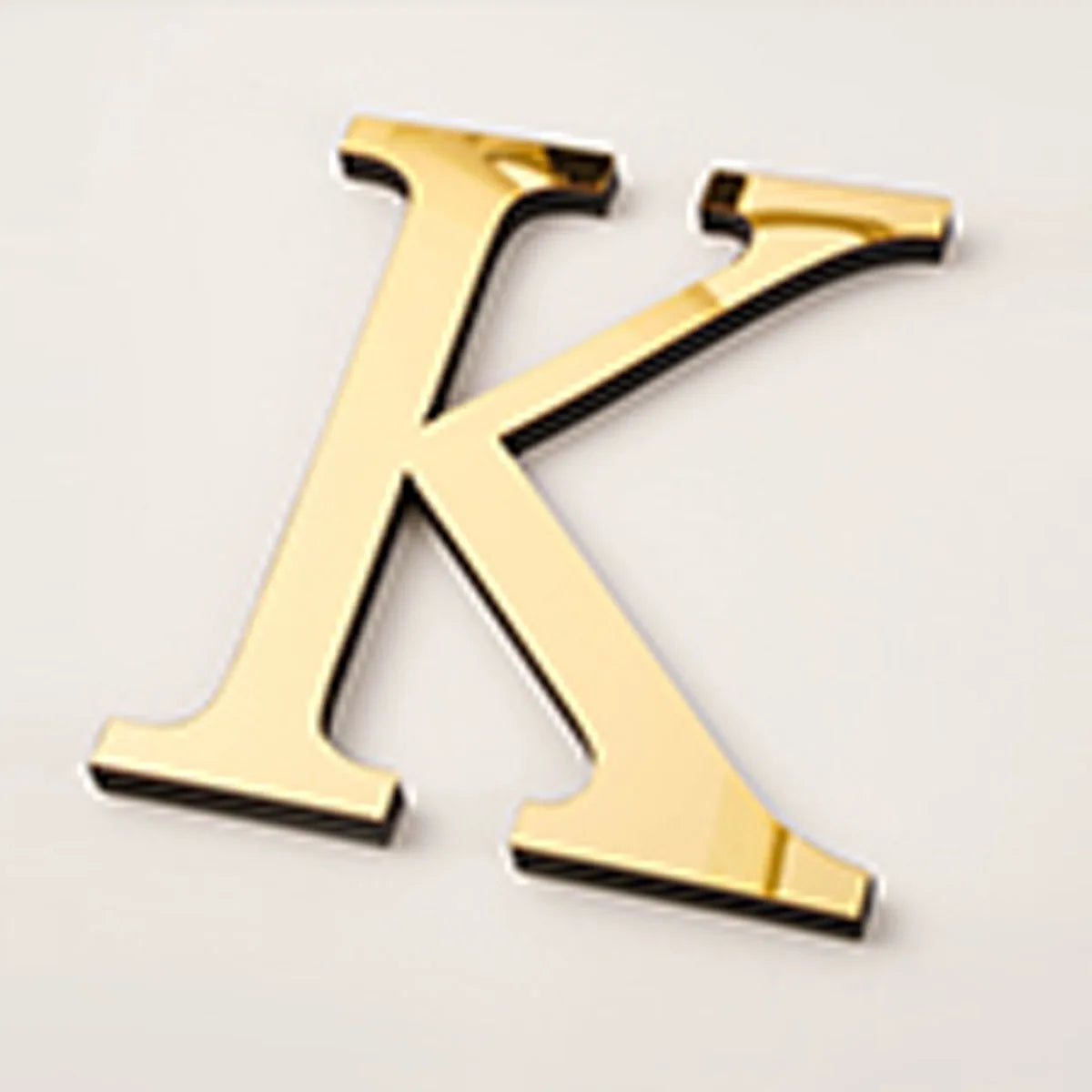 20cm Gold Acrylic Mirror English Letters Wall Stickers Birthday Decoration Festival Party Wedding Decor Self-adhesive Art Mur