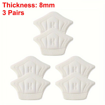 3pairs/6pairs Insoles Patch Heel Pads for Sport Shoes Back Sticker Adjustable Size Antiwear Feet Pad Cushion Insert Insole - 