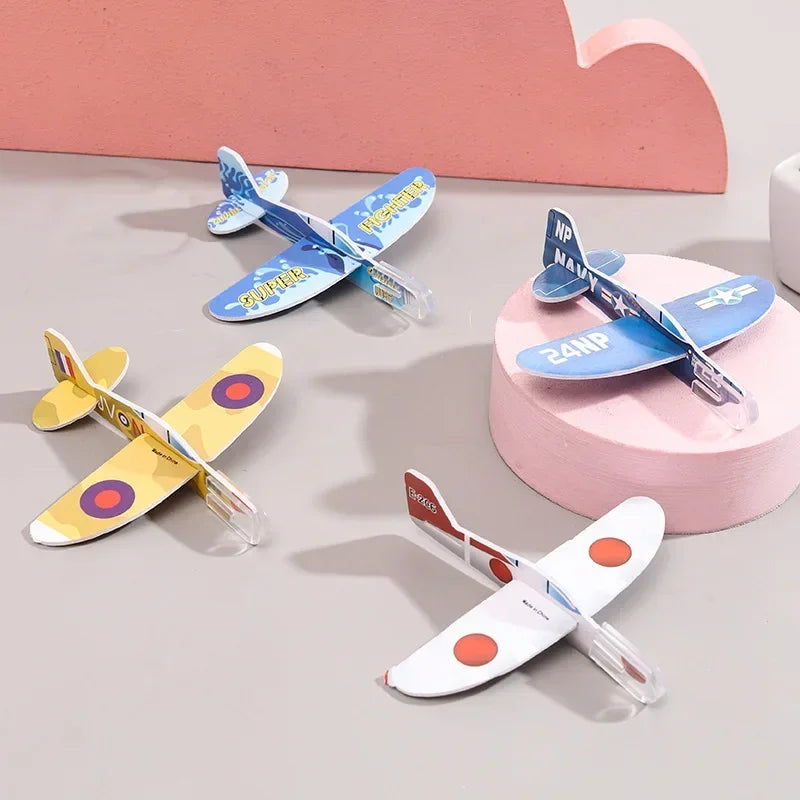 20-100 Pcs/Bag Gliders Planes Foam Assemble Airplane Toys Kids Birthday Gifts Party Favors Children School Prizes Goodie Fill