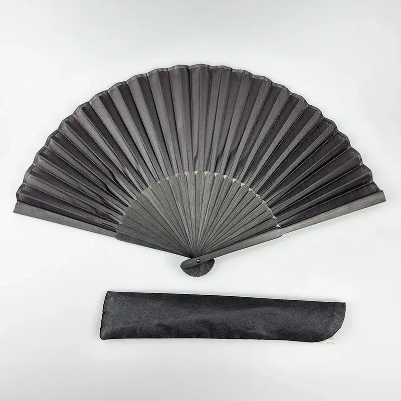 Black Hand Fan Vintage Folding Fans Wedding Party Favor Supplies Dance Home Party Folding Decorative Fans