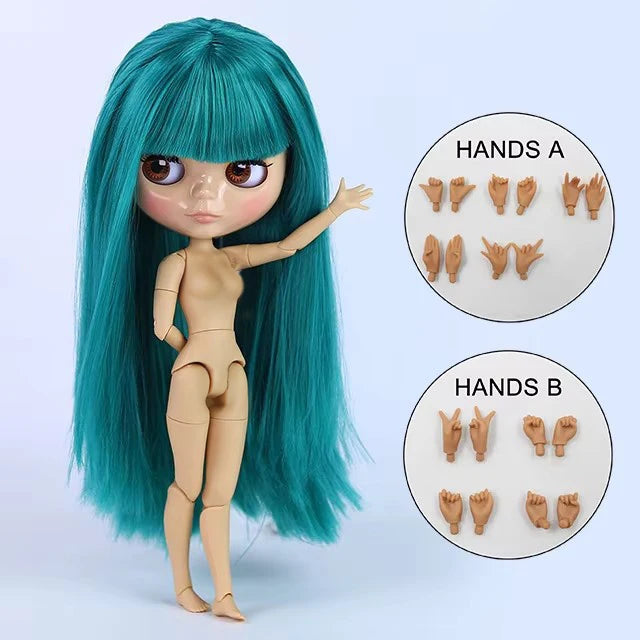 ICY DBS blyth doll 1/6 bjd toy joint body white skin shiny & matte face 30cm on sale special price toy gift anime doll - tan 