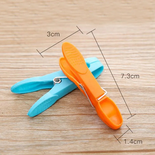 48/24Pcs Clothespins Hanging Pegs Clips Plastic Hangers Racks Laundry Clothes Pegs Clamps Towel Clips Home Storage Hooksks