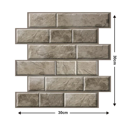 Transform Your Home with 10 pcs Decorative 3D Wall Panels - Self-Adhesive, Waterproof & Moisture-Proof Wallpaper for Living R