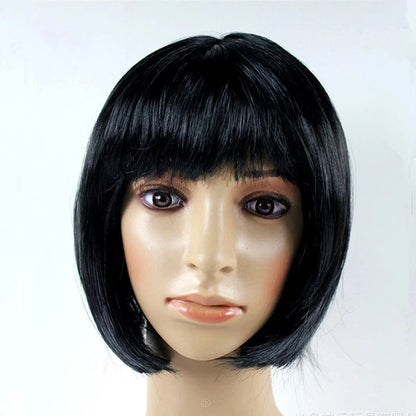Bob Wig Pretty Women Short Bob Wigs Natural Fashion Halloween Cosplay Anime Wigs Cute Colored Synthetic Daily Party Xmas Wig 
