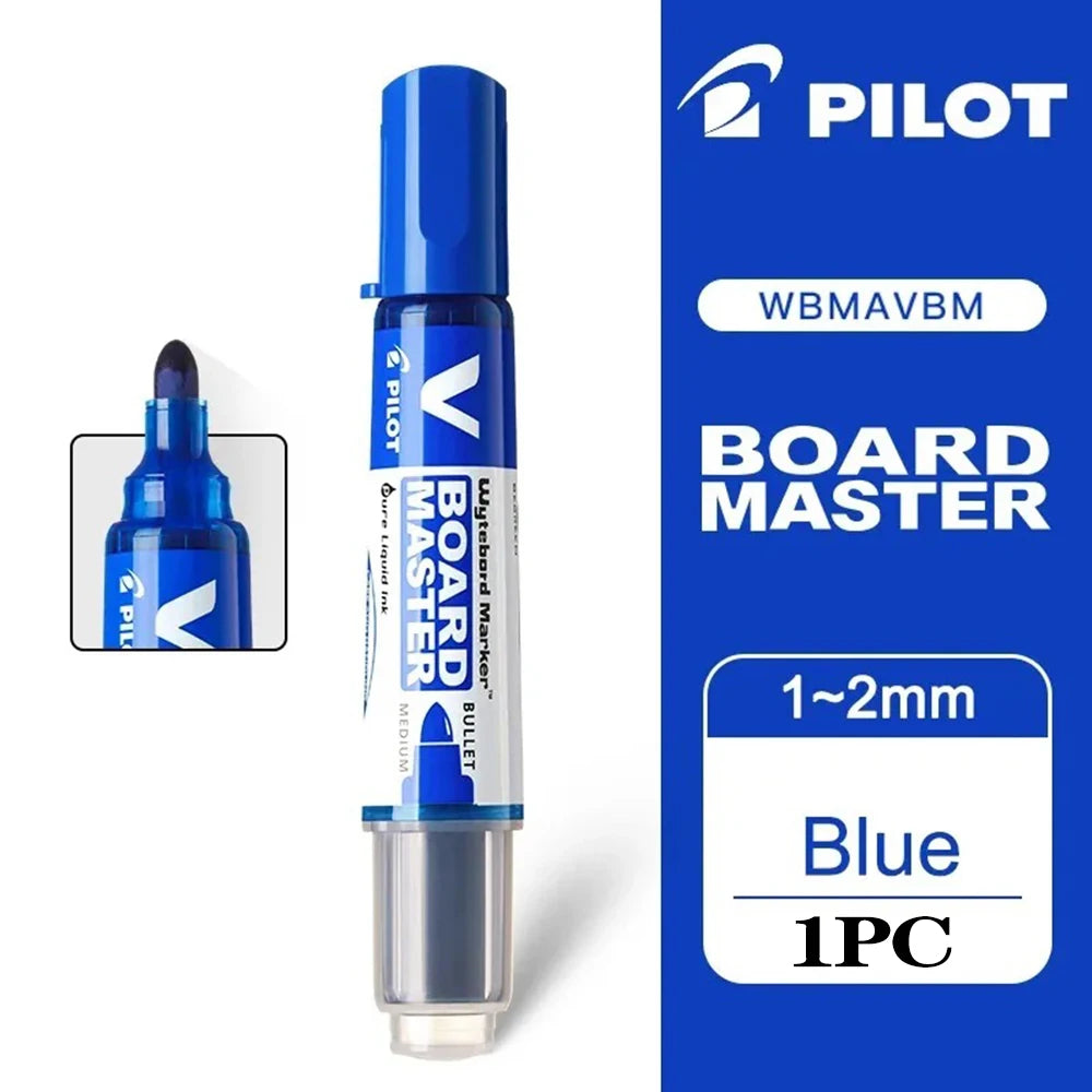 1PC Japan PILOT Whiteboard Marker WBMAVBM Large Capacity Ink Color Markers Office Accessories School Stationery Teacher Gift