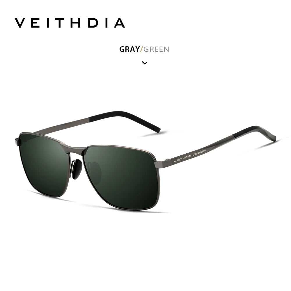 VEITHDIA Brand Men's Vintage Sports Sunglasses Polarized UV400 Lens Eyewear Accessories Male Outdoor Sun Glasses For Women V2