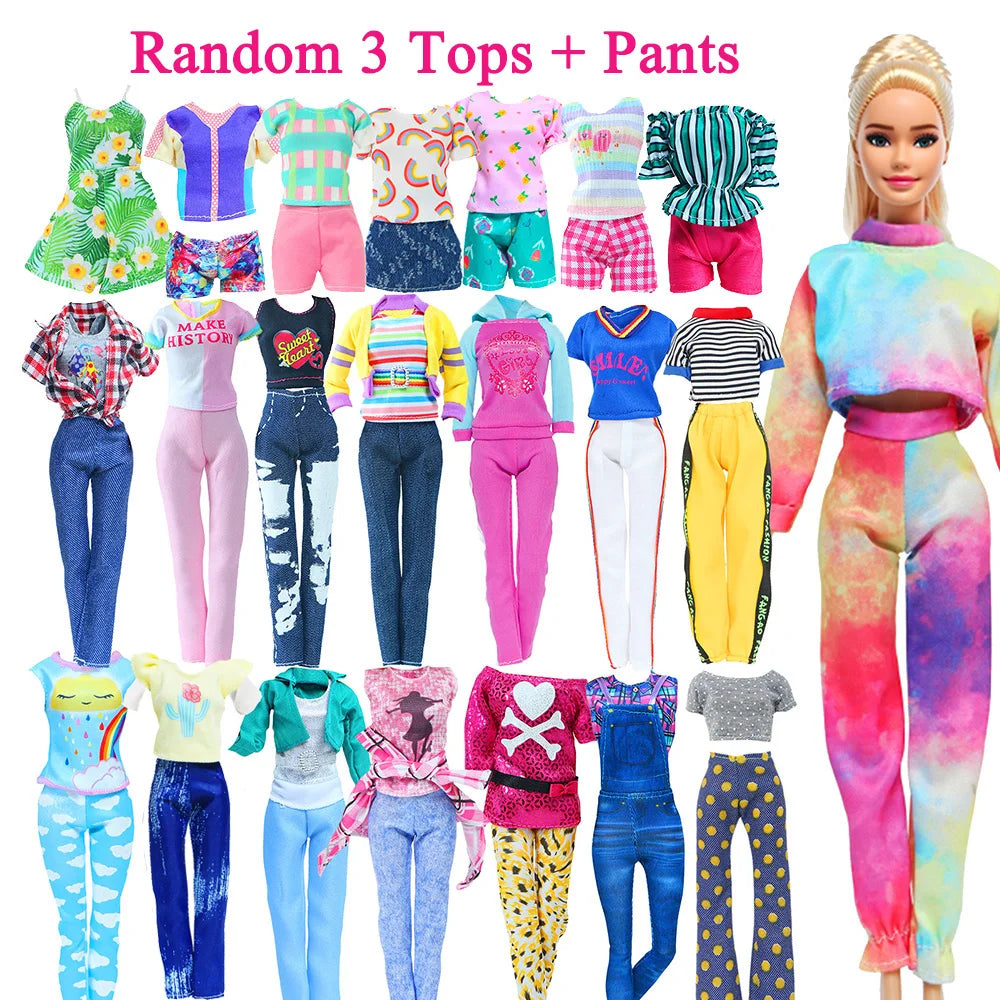 50 Pcs/Set Handmade Doll Clothes for 11.5'' Doll 2 Evening Gown Bikinis 3 Outfit 2 Mini Dress 10 Hangers 31 Accessories Kids 