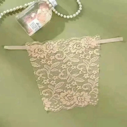 Lace Invisible Bra Privacy Cleavage Cover Underwear Anti Peep Brassiere Seamless Wrap Chest Strapless Lingerie Tube Tops - FH
