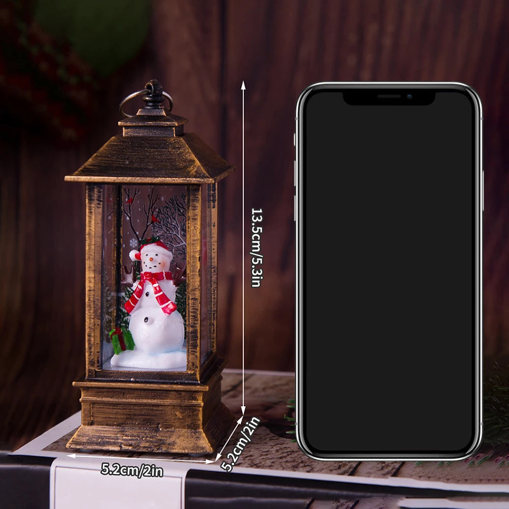 1PC Light Night Light Christmas Interior Light Desktop Decoration Christmas Tree Santa Claus Decorative Desktop Decoration No