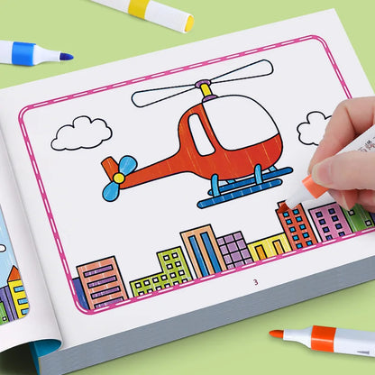 Cartoon Animal Drawing Book, Children's Coloring Book, Graffiti Coloring Book, Fun Coloring Book, Suitable for Children Aged 
