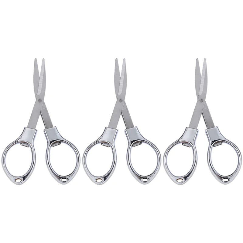 Foldable Stainless Steel Vintage Scissors Sewing Fabric Cutter Embroidery Cute Scissors Tailor Scissor Thread Sewing Tools NE