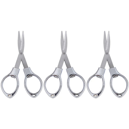 Foldable Stainless Steel Vintage Scissors Sewing Fabric Cutter Embroidery Cute Scissors Tailor Scissor Thread Sewing Tools NE