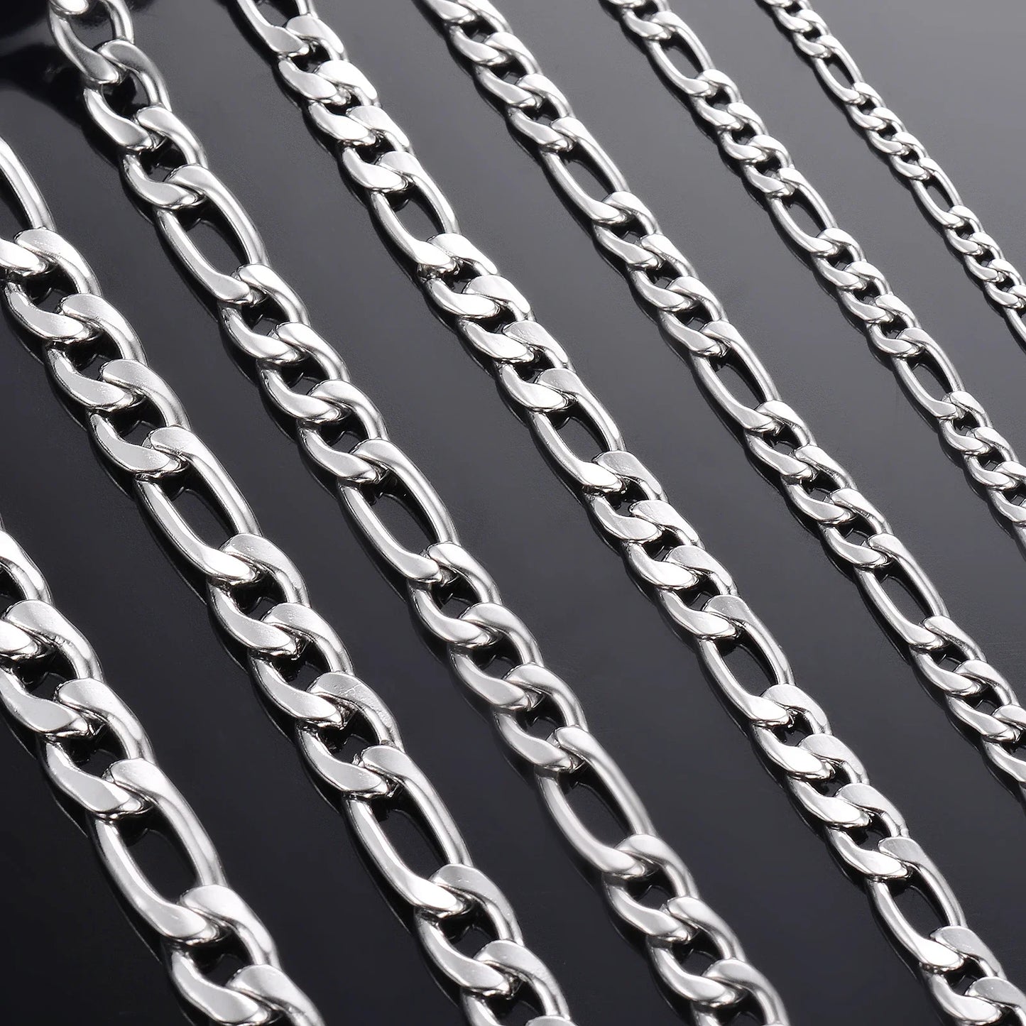 925 Sterling Silver Necklace 2-12mm Width 40-75cm Long Chain Lobster Clasp Men and Women Engagement Jewelry