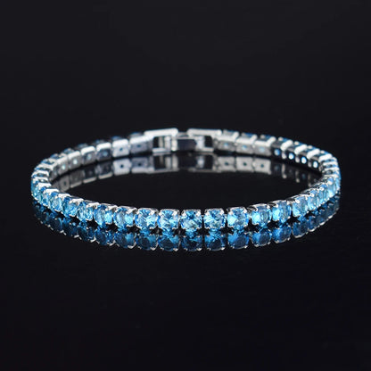 4mm Micro-inlaid Zircon Tennis Bracelet for Women 2025 New Men Bracelet Homme Jewelry Accessories