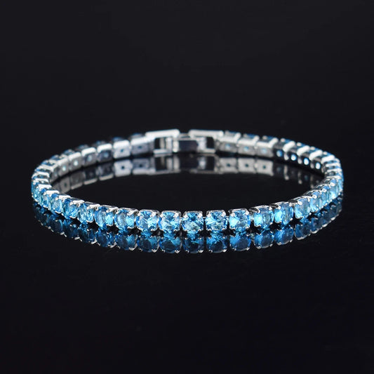 4mm Micro-inlaid Zircon Tennis Bracelet for Women 2025 New Men Bracelet Homme Jewelry Accessories