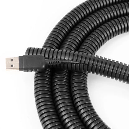 3/5/10m PP Insulated Corrugated Pipe AD 7.5 ~ 34.5mm Wire Harness Threaded Hose Plastic Auto Mechanical Line Protection Sleev