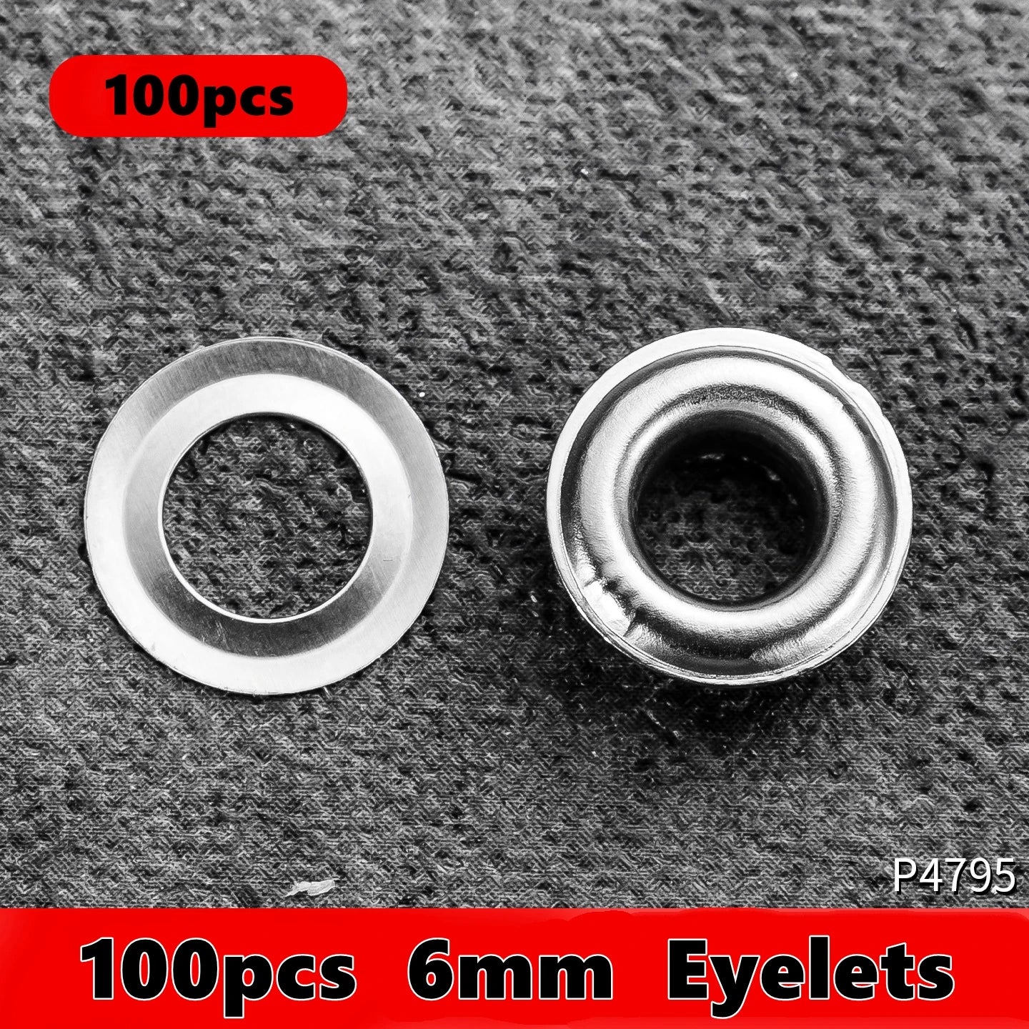 6mm / 10mm Eyelet Pliers Kit Tools Portable Hand Press Metal Grommet Hole Punch Plier for Leather Canvas Clothing DIY Tarp Ri