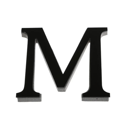 26 Letters DIY 3D Mirror Acrylic Wall Sticker Ornaments Black English Alphabet Decals Home Decor Wall Art Mural Party Decorat