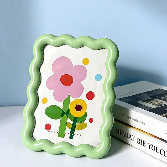 Milk Ins Style Cute Decorative Picture Frame Desktop Ornament Wall Art Creative Home Decoration Small Tabletop Decor